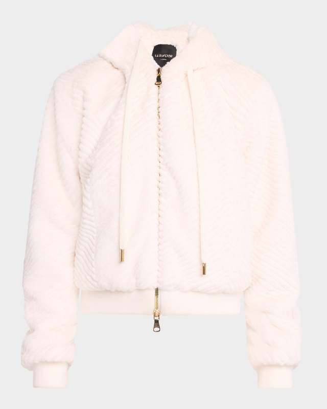 Superfur Chevron Zip Hoo